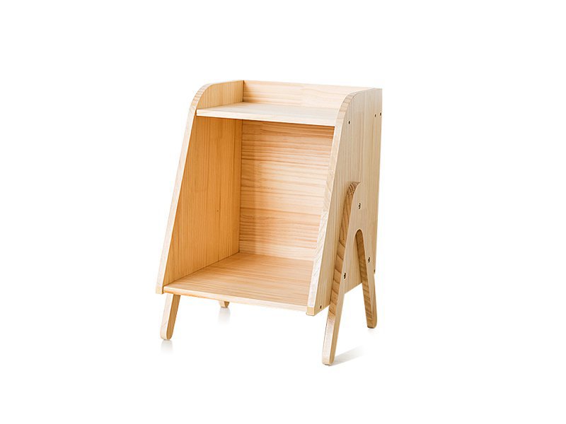 Wooden Bedside Table Storage Cabinet