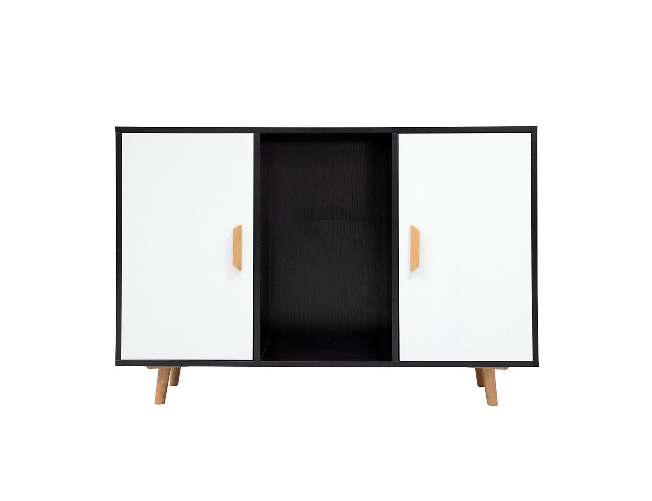 Buffet Cabinet - Black & White (Fully Assembled)