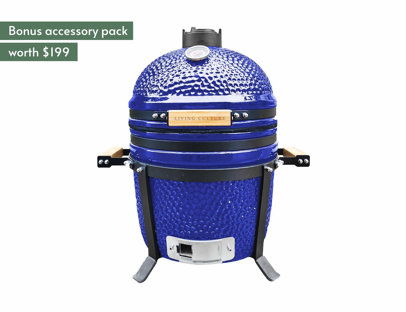 15" Kamado Blue BBQ w/ Accessory Pack