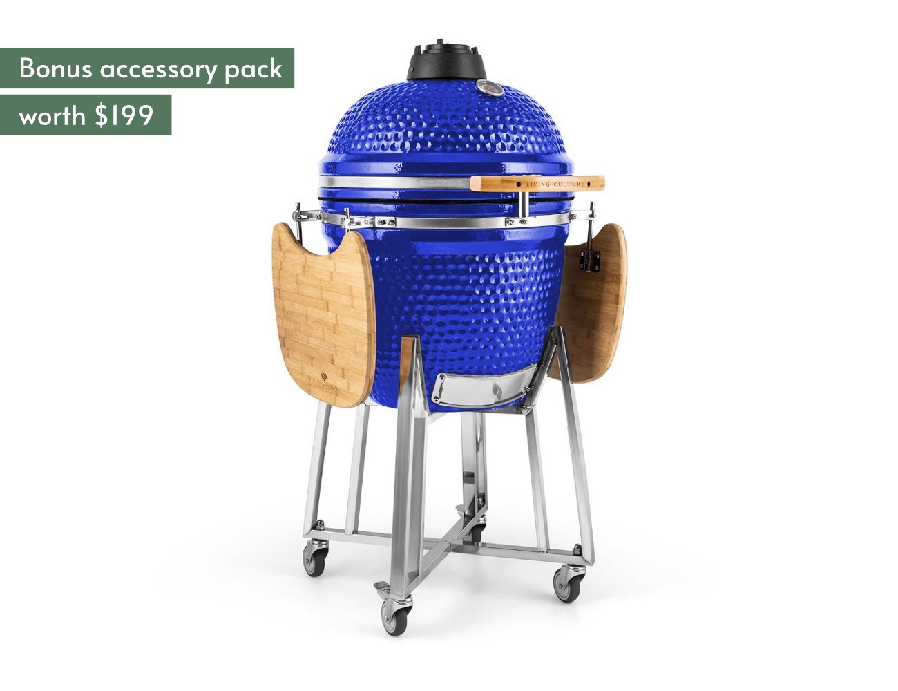 21" Kamado Blue BBQ + Accessory Pack