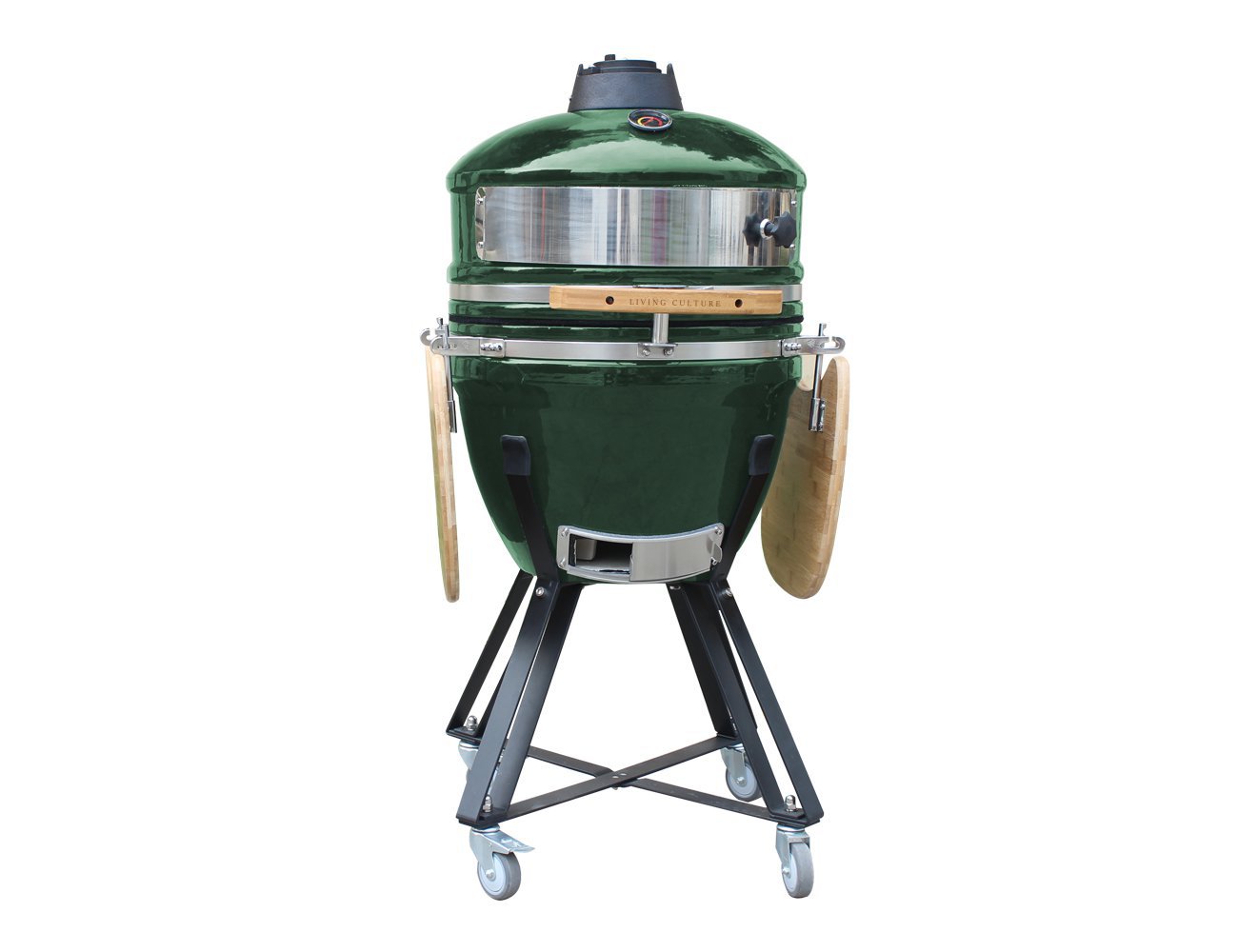 21" Kamado Pizza Grill Green + Accessory Pack Crazy