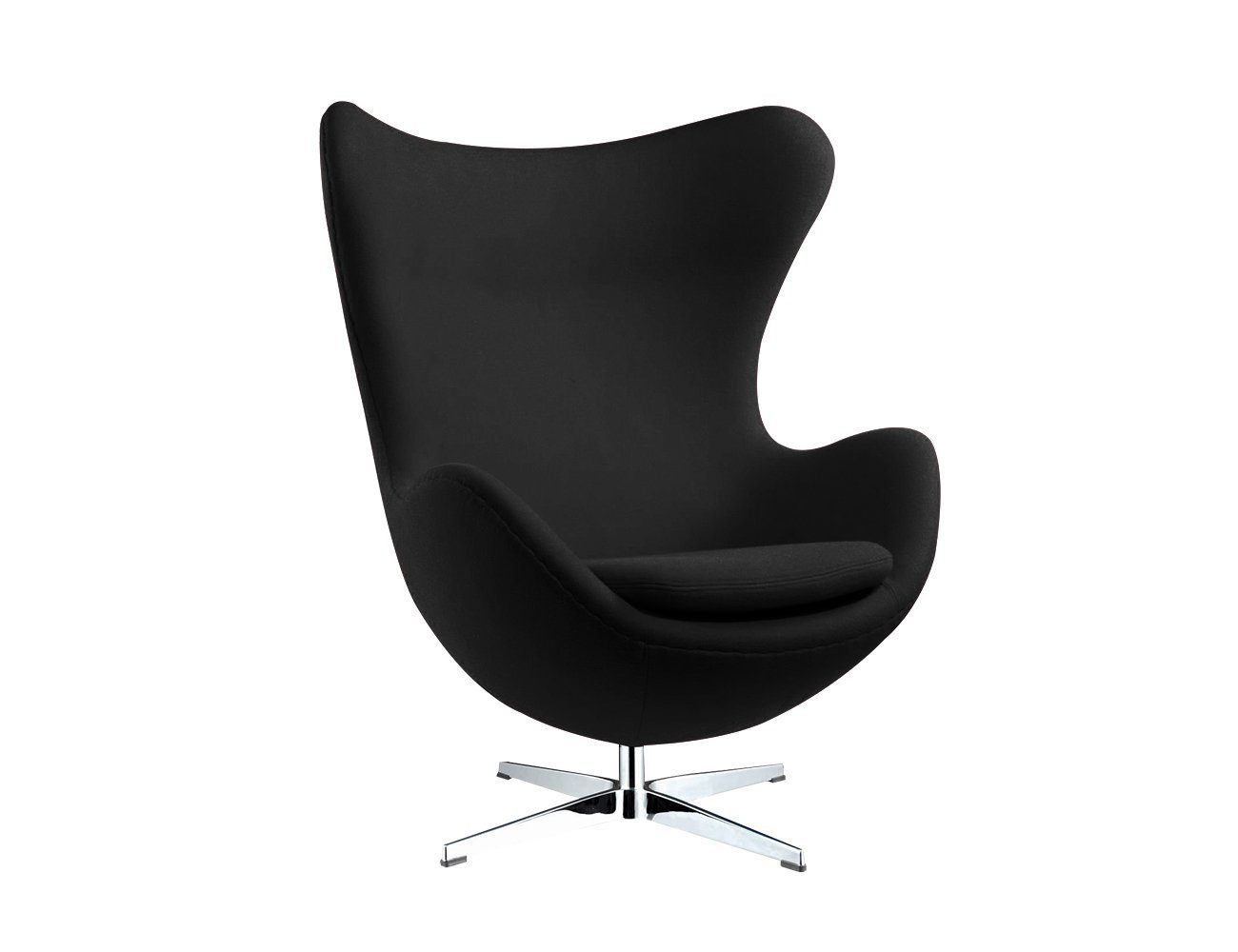 Replica Egg Chair - Black - Fabric