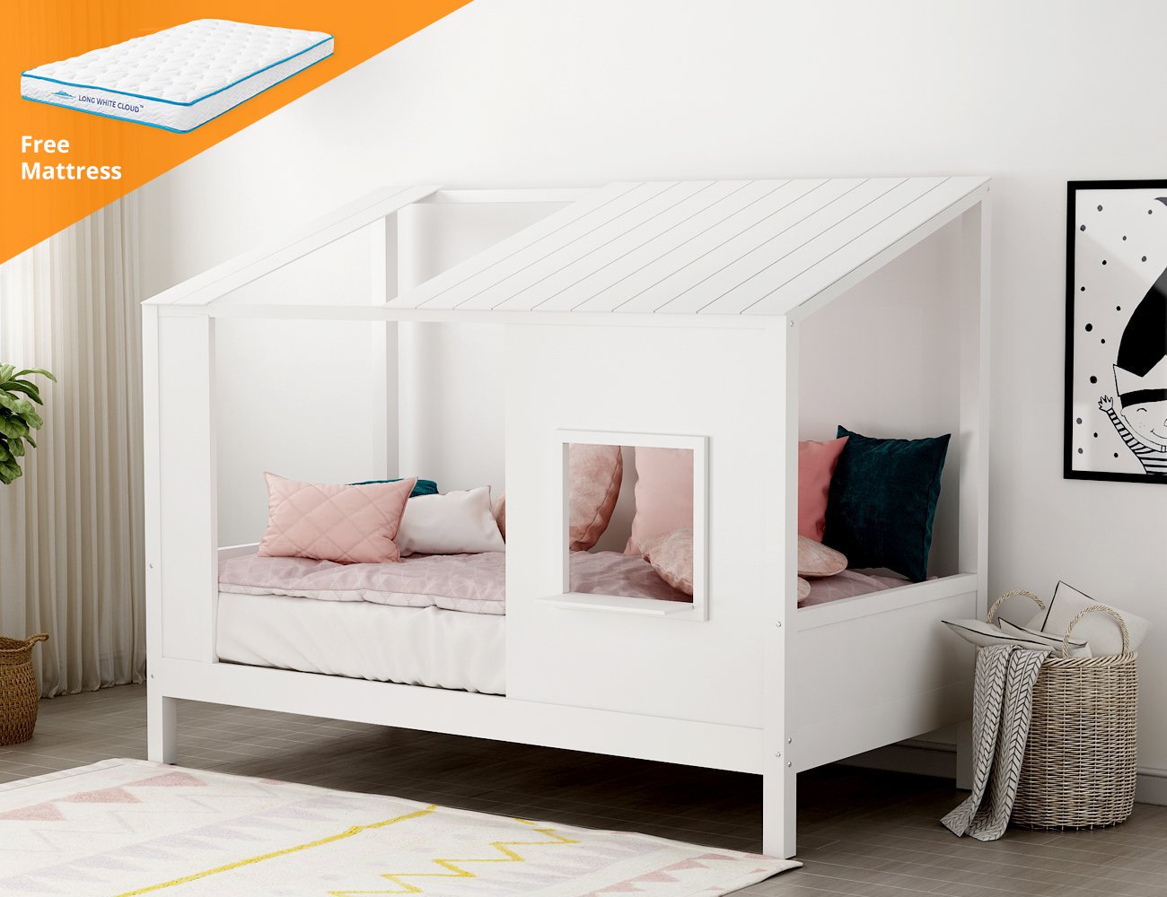 Jiro Kids King Single Bed Frame + Mattress Set @ Crazy Sales - We have