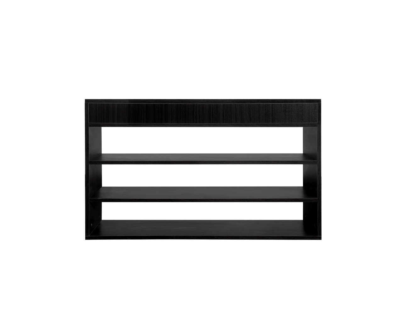 Low Profile Shoe Storage Shelf - Black