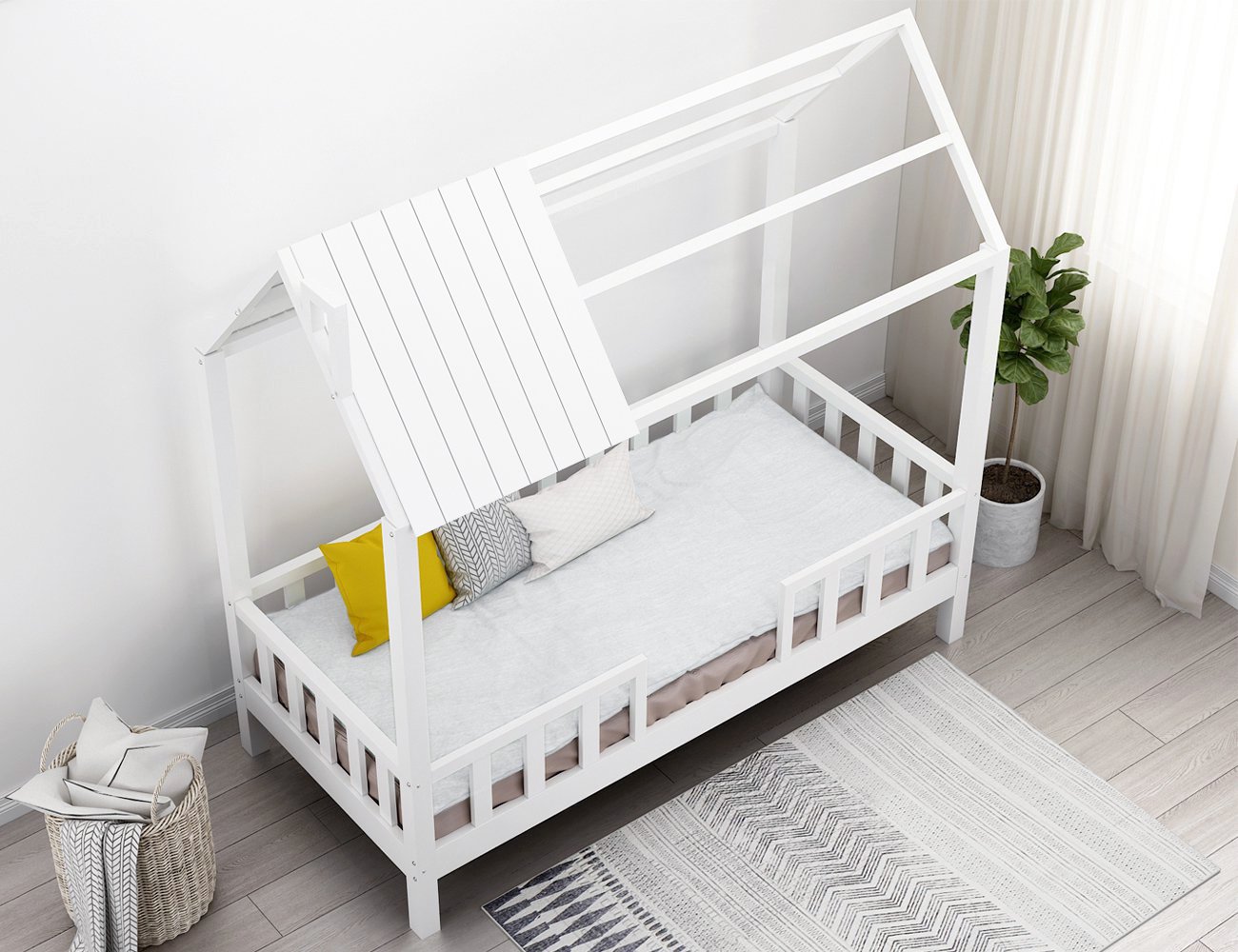 Kids King Single Bed Frame + Mattress Set Noa Crazy Sales We have
