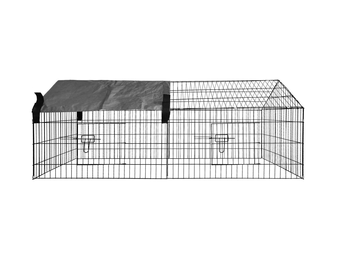 Rabbit Run Cage with Sun Cover 185 x 75 x 75cm Crazy Sales We