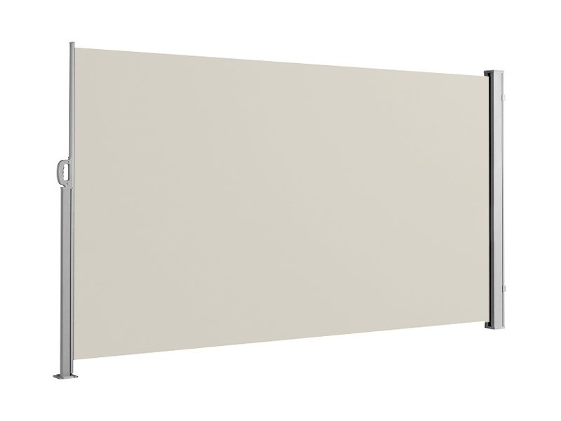 Retractable Beige Side Awning Shade - 2m x 3m