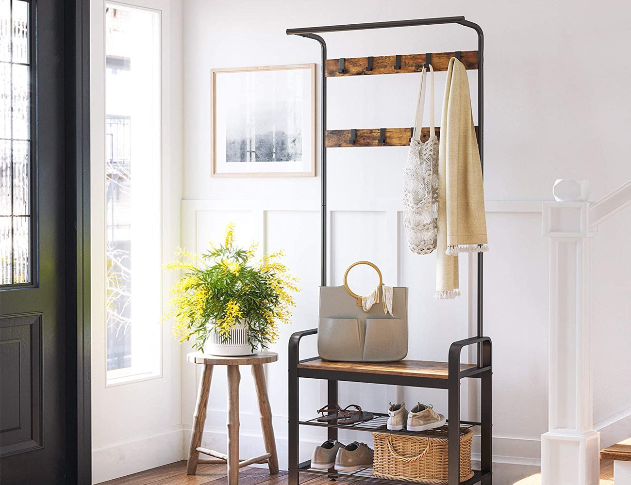 Vasagle Coat Rack with Shoe Bench Crazy Sales We have the best daily deals online!