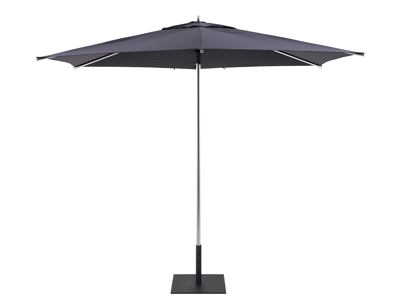 2.7m Hexagon Market Umbrella + Base - Dark Grey
