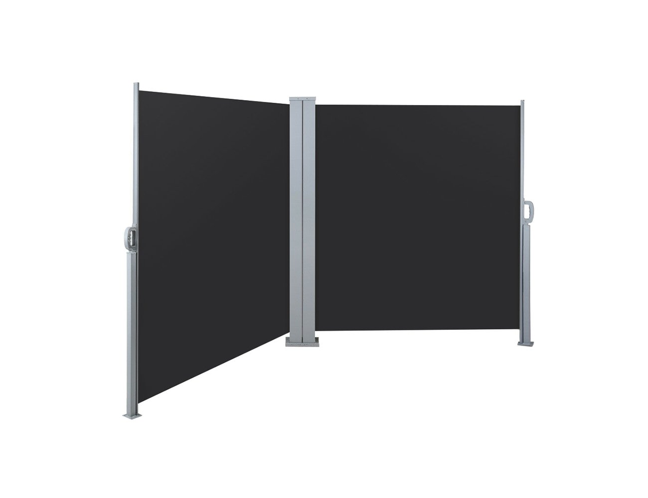 Retractable Side Awning Shade 1.8m x 6m Black