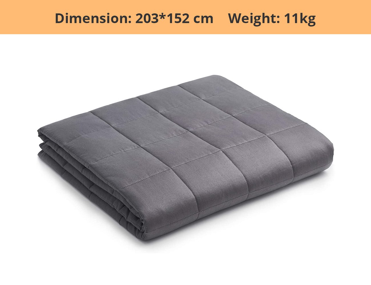 Weighted Blanket with Cover - Queen 11kg