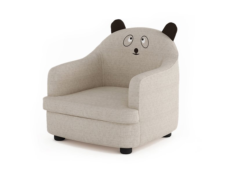 Kid's Animal Armchair - Grey
