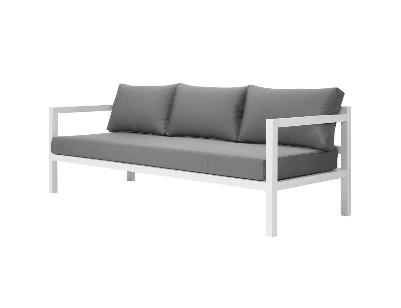 Faro Aluminium Outdoor Three Seater Sofa - White