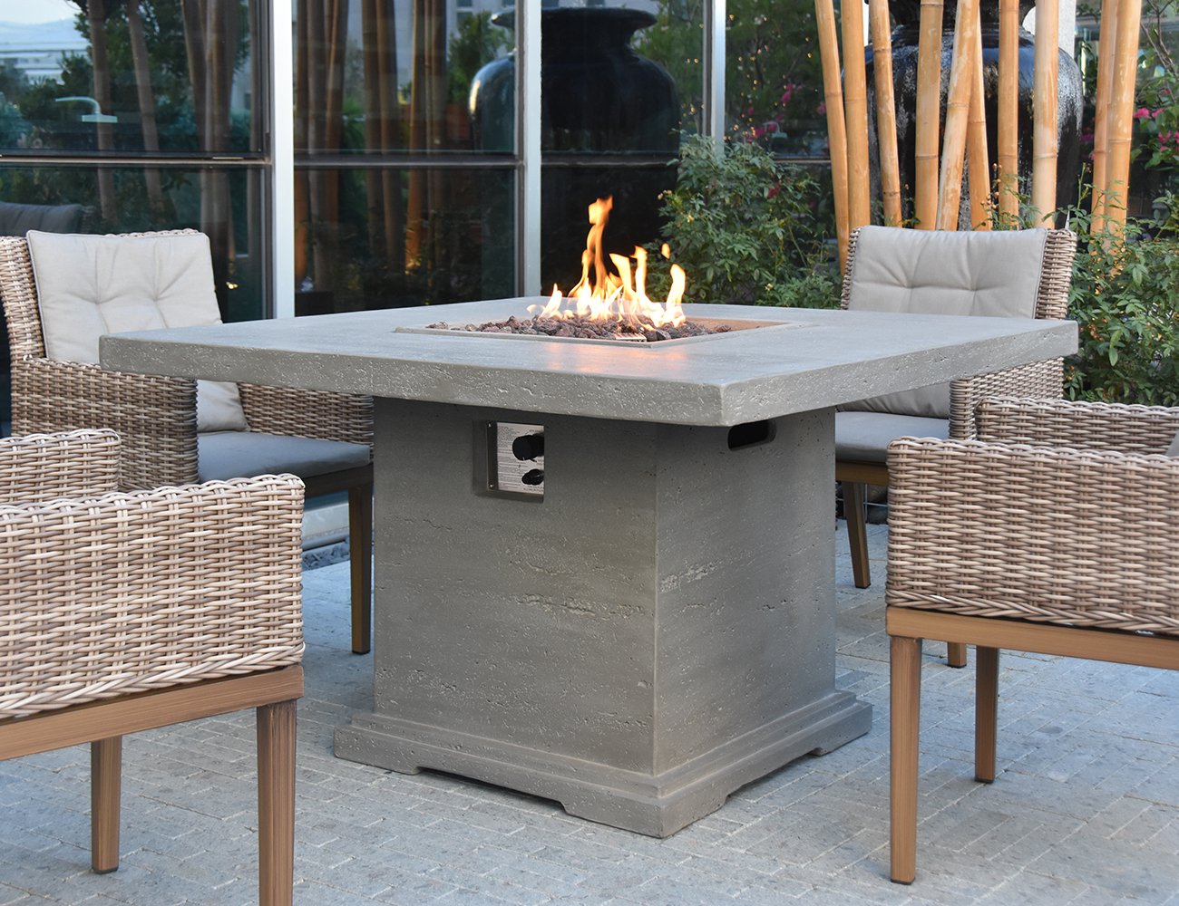 Birmingham Gas Fire Pit Dining Table