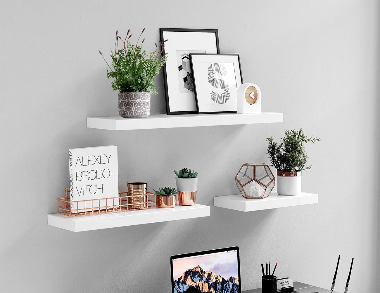 Floating Wall Shelf White Crazy Sales We have the best daily