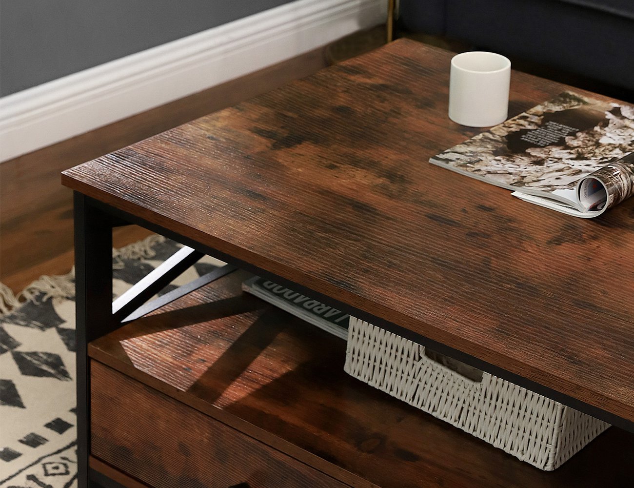 Vasagle Coffee Table with 2 Drawer Crazy Sales We have the best