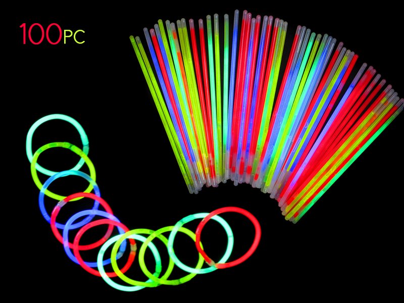 100 of 8" Glow Sticks Crazy Sales We have the best daily deals online!