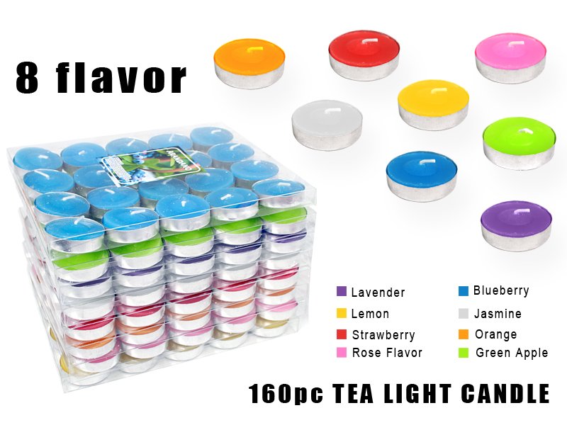 160 Different Scented & Color Tea Light Candles